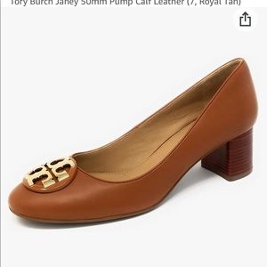 Tory Burch Janey 50mm calf leather pumps